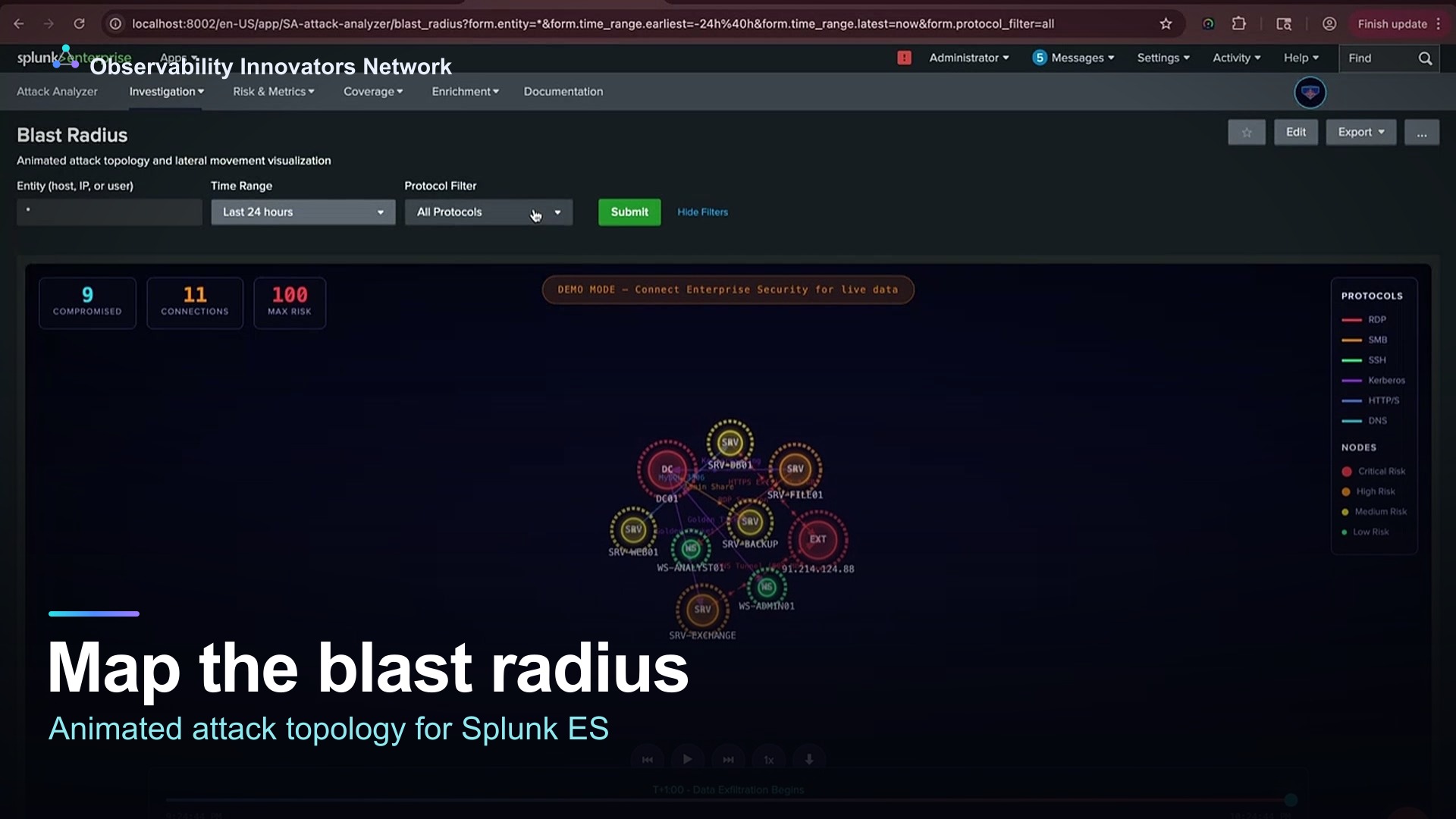 Attack Analyzer — blast radius demo